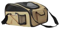 Ultra-Lock' Collapsible Safety Travel Wire Folding Pet Car Seat Carrier  - Khaki