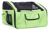 Ultra-Lock' Collapsible Safety Travel Wire Folding Pet Car Seat Carrier  - Olive Green