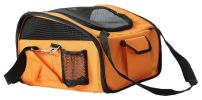 Ultra-Lock' Collapsible Safety Travel Wire Folding Pet Car Seat Carrier  - Orange