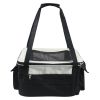 Lightweight Collapsible Safety Travel Wire Folding Pet Car Seat Carrier  - Black/Grey