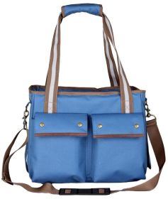 Fashion Canvas Pet Carrier- Blue