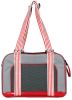 Candy Cane' Fashion Pet Carrier- Grey/Red