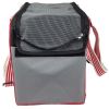 Candy Cane' Fashion Pet Carrier- Grey/Red