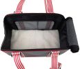 Candy Cane' Fashion Pet Carrier- Grey/Red
