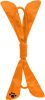 Extreme Bow' Squeek Pet Rope Toy- Orange