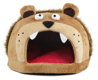 Roar Bear Snuggle Plush Polar Fleece Pet Bed